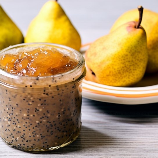 грушеве варення з маком