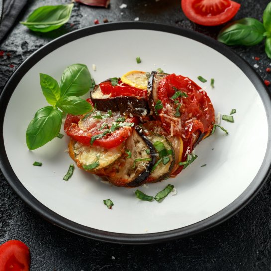 баклажани с помідорами