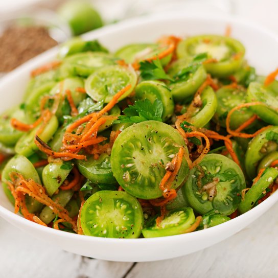 Зелені помідори по-корейськи