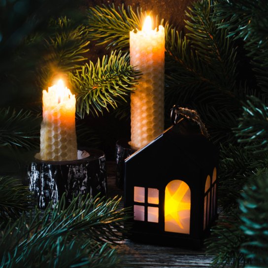 Свечи, елка