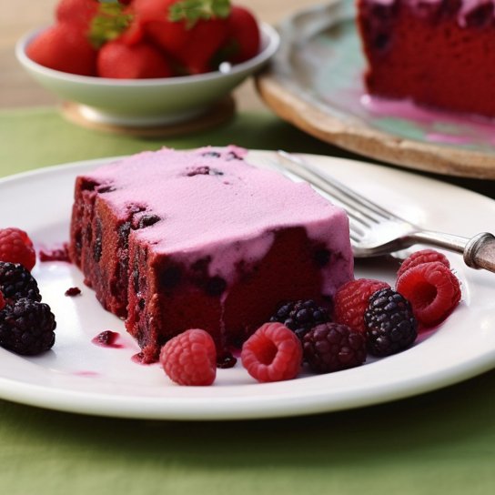 летний ягодный пудинг