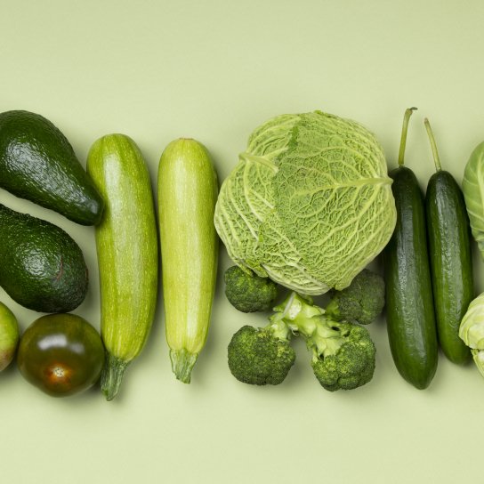 зелені овочі