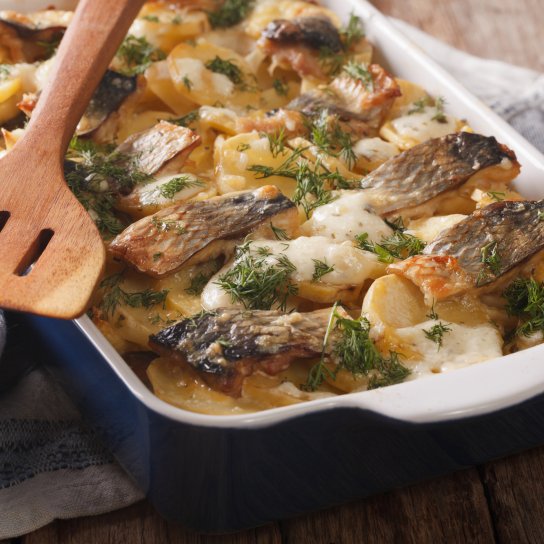 Риба, запечена у сметані