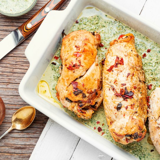 Фаршировані курячі грудки