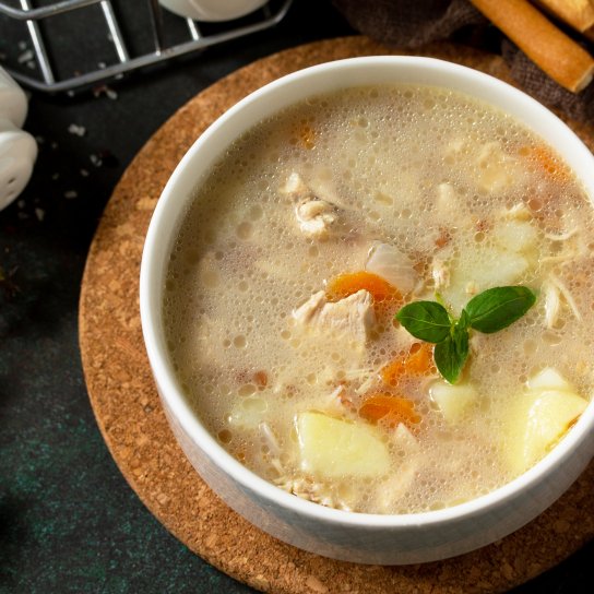 суп з булгуром й куркою