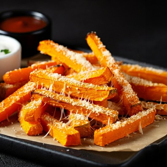 Тыква фри с сыром