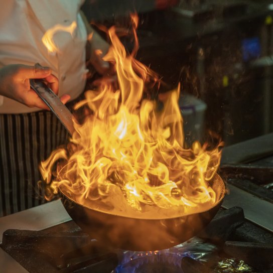 Фламбирация пищи