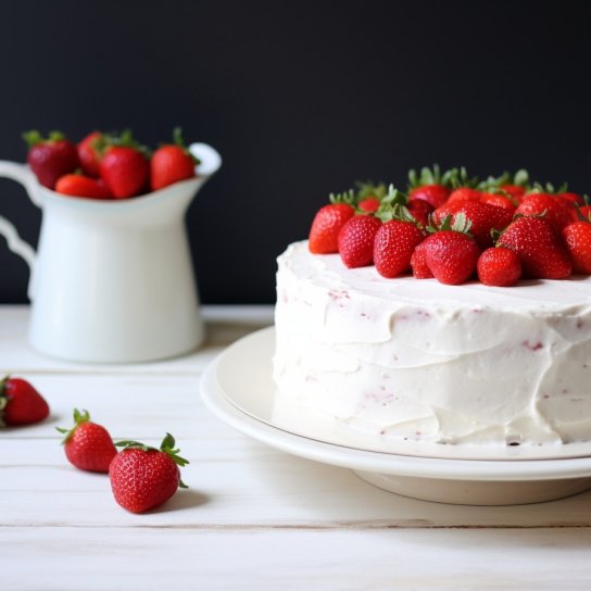 Полуничний торт без випікання — як у дитинстві