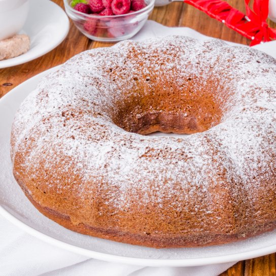 Кекс с яблоками