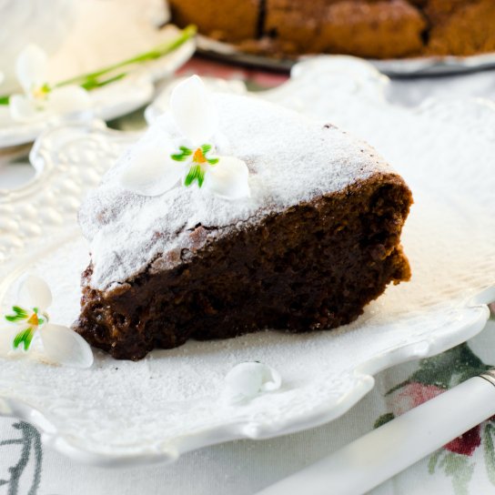 Шоколадно-мигдалевий пиріг без борошна