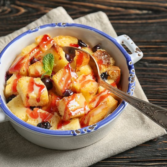 Гарбузовий хлібний пудинг