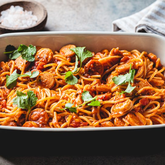 Паста з сосисками