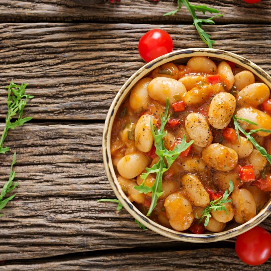 Фасоль с овощами в соусе: рецепт