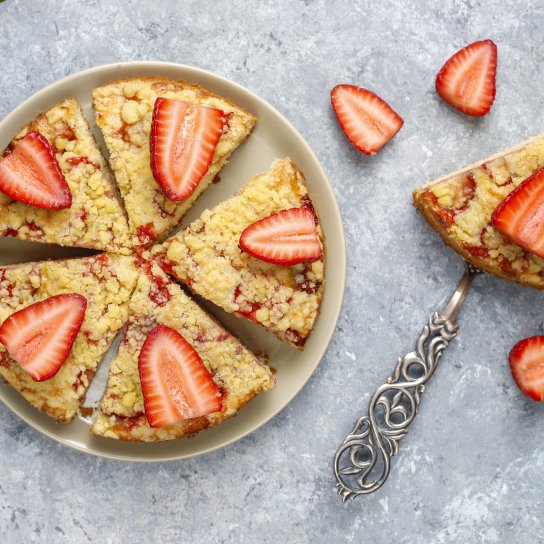 Крамбл з полуницею