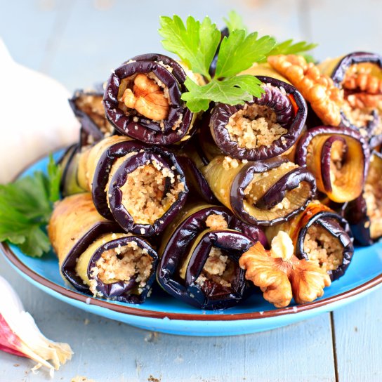 Рулети з баклажанів