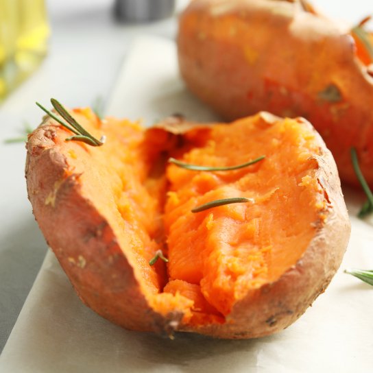 Батат у мікрохвильовці