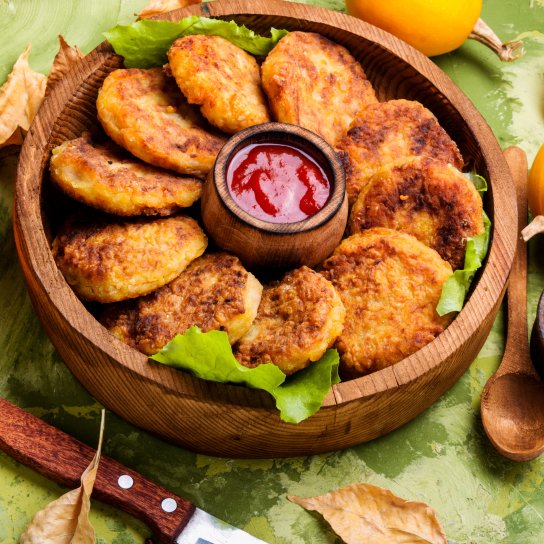 Котлети з гарбуза з сиром