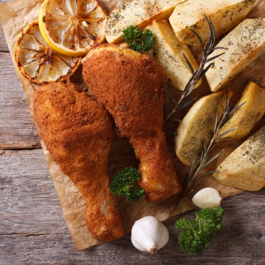 Курячі гомілки в паніровці