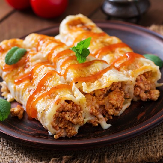 Пиріг з лаваша з фаршем