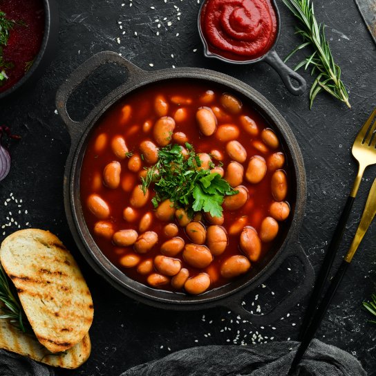 фасоль с солеными лимонами