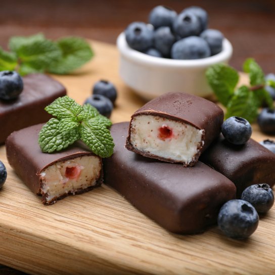 Глазированные сырки с джемом