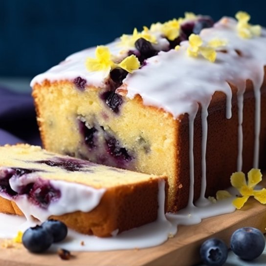 лимонно-сирний пиріг з лохиною