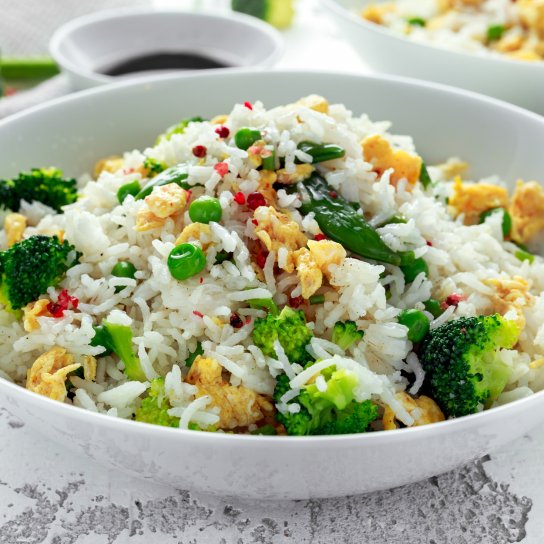 Рис з яйцями