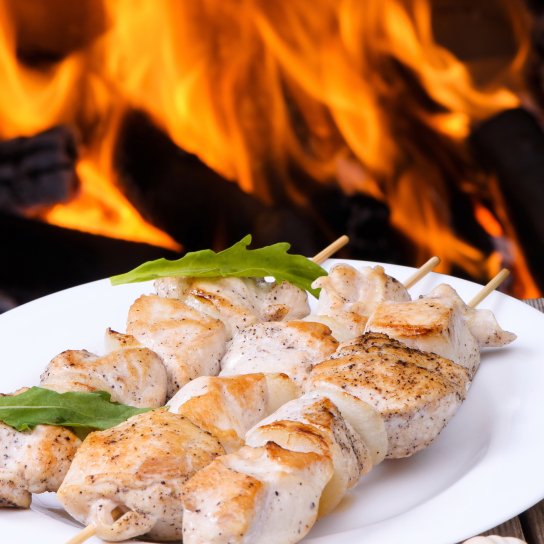 Запечений курячий шашлик