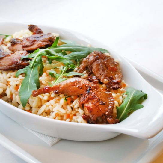 Перепел с рисом