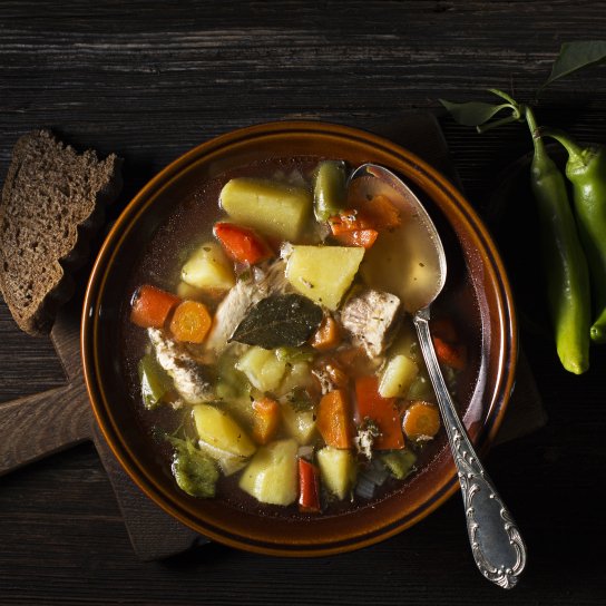 овочеве рагу з куркою