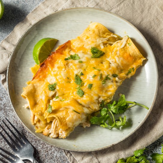 Тортилья з куркою під сиром