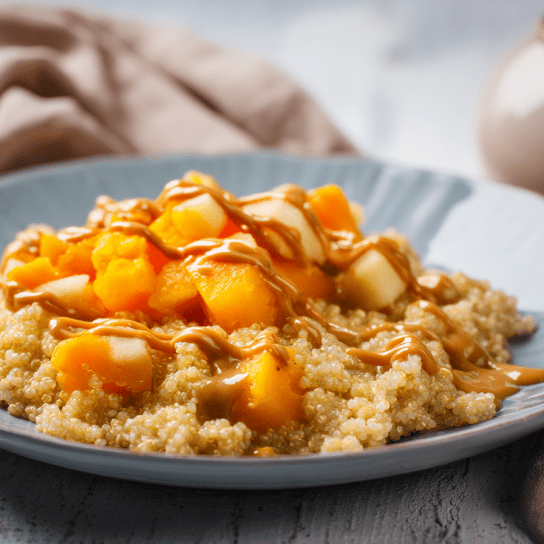 Пшоняна каша з яблуком і гарбузом