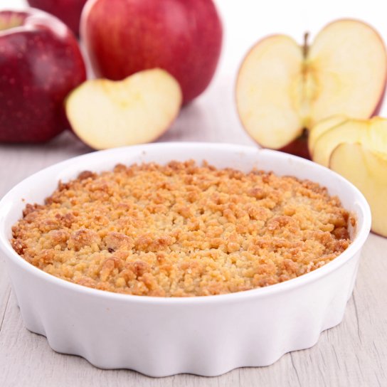 Яблучний крамбл без замішування тіста