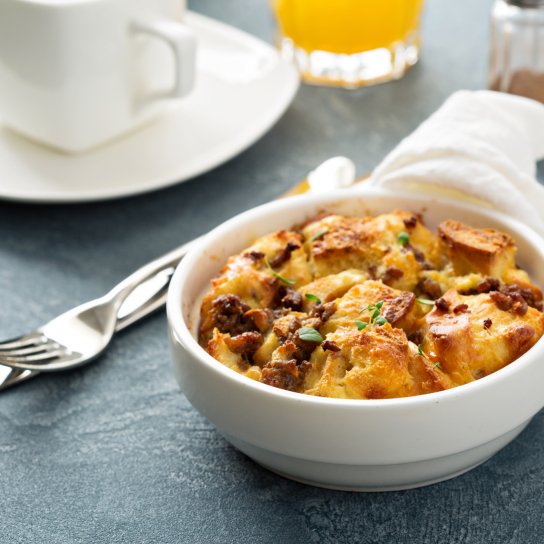 хлібна запіканка у піалці