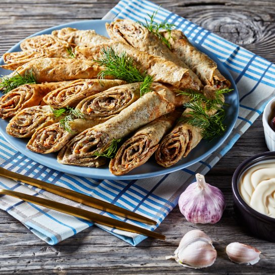 Печінкові рулетики з начинкою