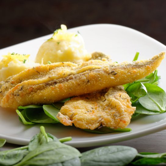 Дорадо с картофелем