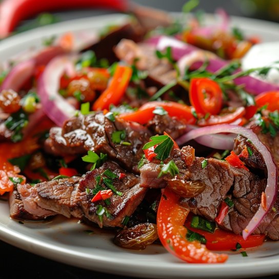 Салат з яловичиною