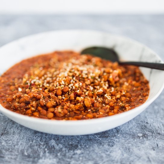 Болоньезе из чечевицы