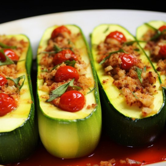 кабачки, фаршировані амарантом