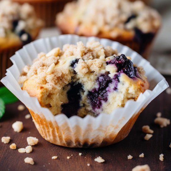 Мафіни зі штрейзелем з лохиною