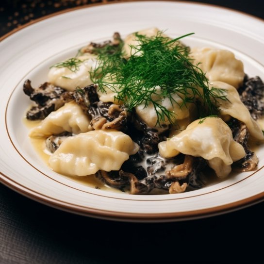 Полтавські галушки з чорними лисичками