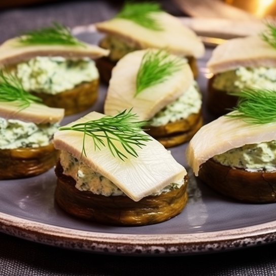 Картопляні човники з оселедцем