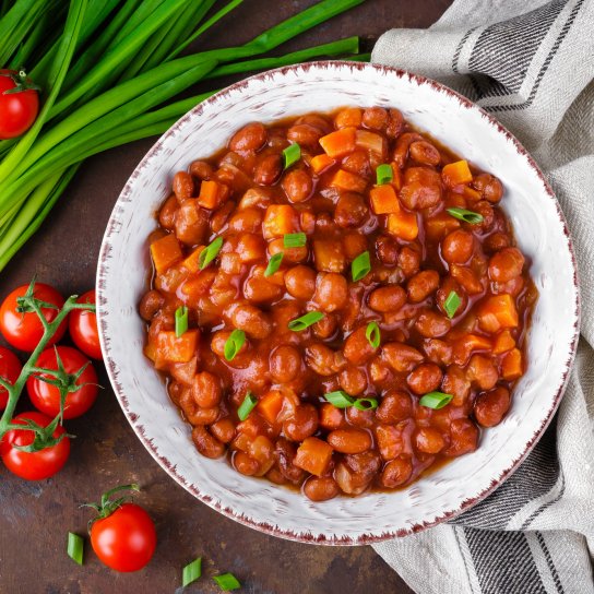 Пісний гуляш з квасолі