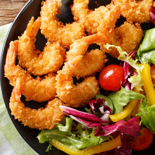 Креветки в паніровці