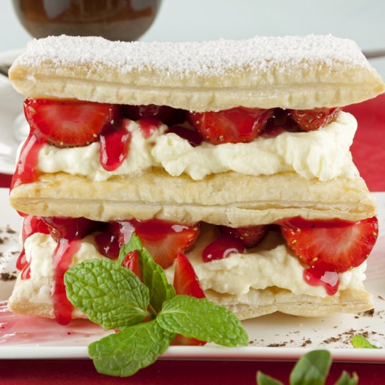 Клубничный мильфей