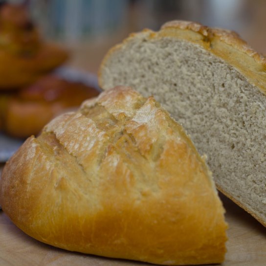 Хлеб на кефире без дрожжей