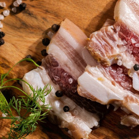 Сало гарячого засолу