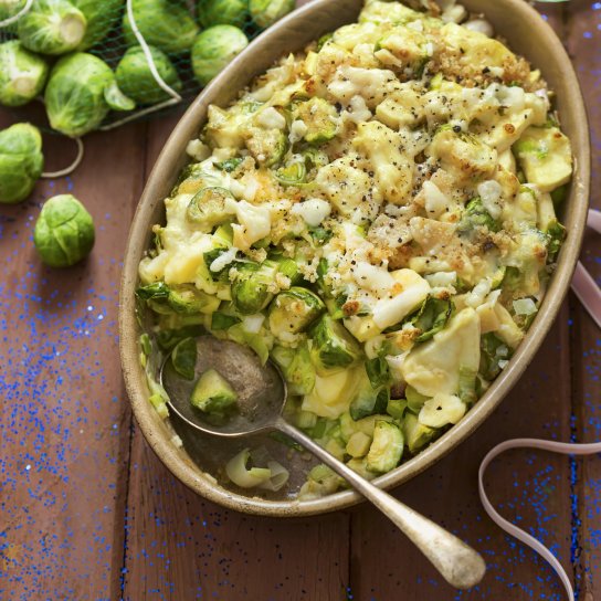 Брюссельская капуста в сливочном соусе