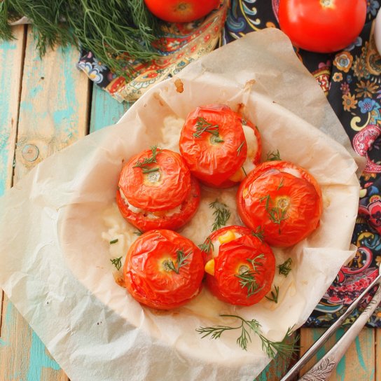 Помидоры с сыром