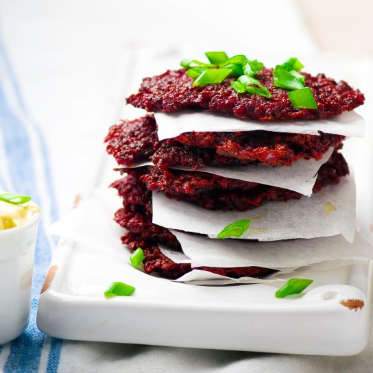 Свекольно-картофельные драники